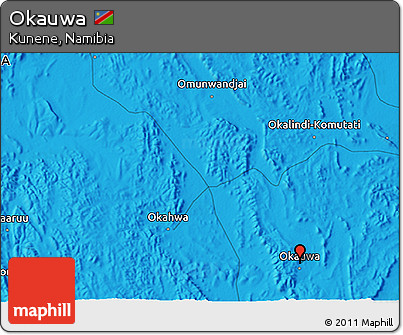 Political 3D Map of Okauwa