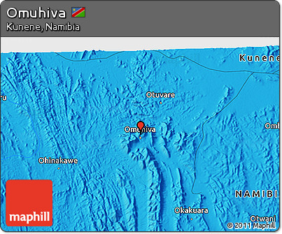 Political 3D Map of Omuhiva