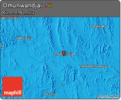 Political 3D Map of Omunwandjai