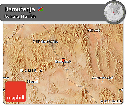 Satellite 3D Map of Hamutenja