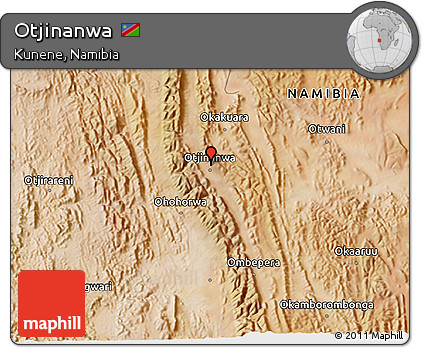 Satellite 3D Map of Otjinanwa