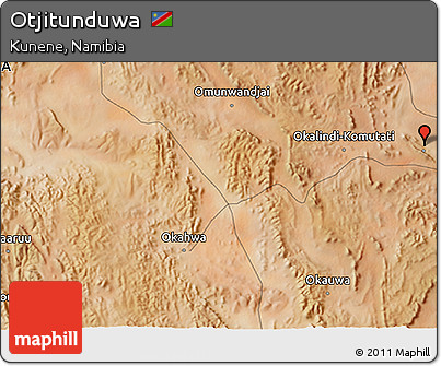 Satellite 3D Map of Otjitunduwa