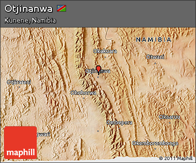 Satellite 3D Map of Otjinanwa