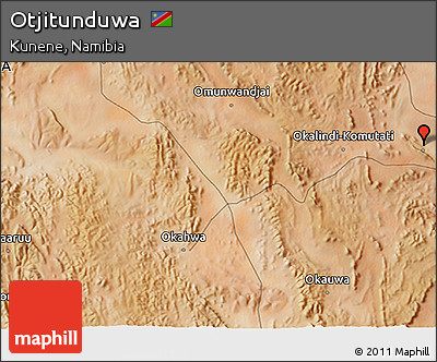 Satellite 3D Map of Otjitunduwa
