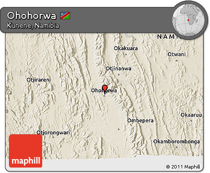 Shaded Relief 3D Map of Ohohorwa