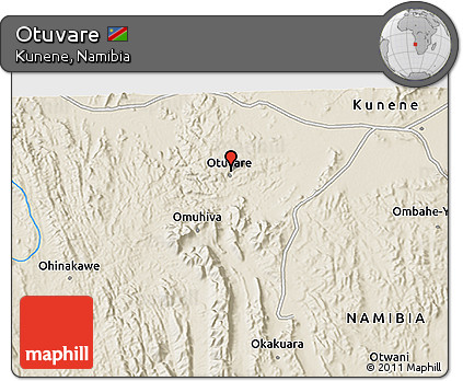 Shaded Relief 3D Map of Otuvare