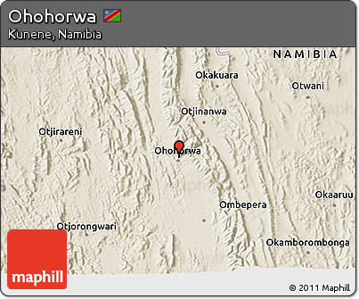 Shaded Relief 3D Map of Ohohorwa