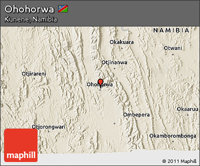 Shaded Relief 3D Map of Ohohorwa