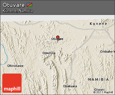 Shaded Relief 3D Map of Otuvare