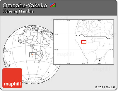 Blank Location Map of Ombahe-Yakako