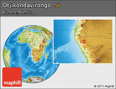 Physical Location Map of Otjikondavirongo