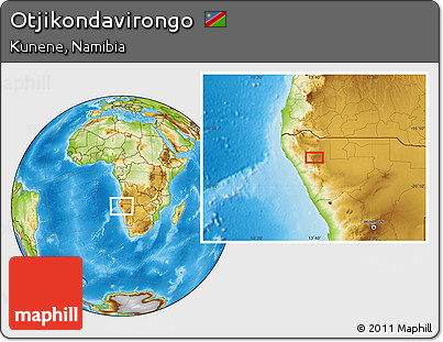 Physical Location Map of Otjikondavirongo