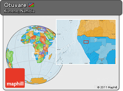Political Location Map of Otuvare