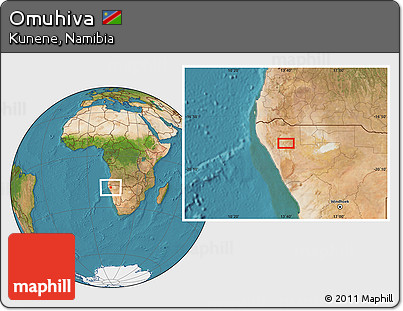 Satellite Location Map of Omuhiva