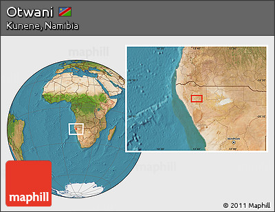 Satellite Location Map of Otwani