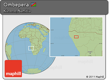 Savanna Style Location Map of Ombepera