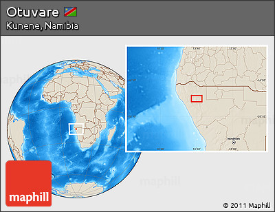 Shaded Relief Location Map of Otuvare