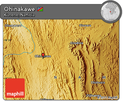 Physical Map of Ohinakawe