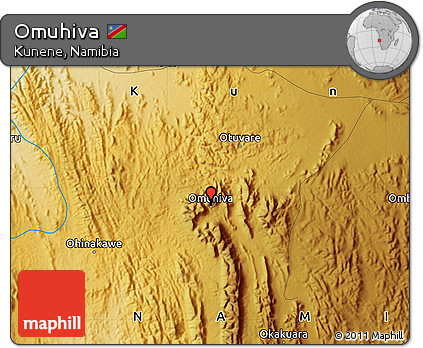 Physical Map of Omuhiva
