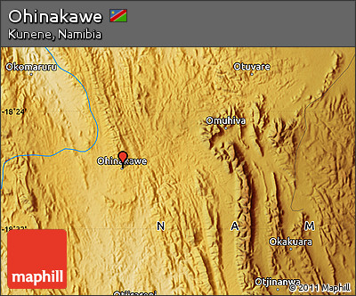 Physical Map of Ohinakawe
