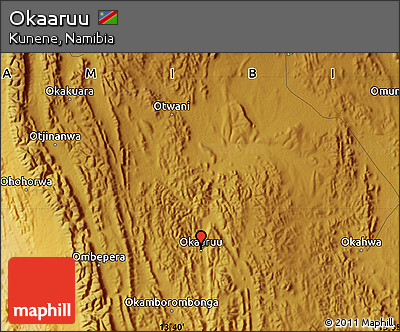 Physical Map of Okaaruu