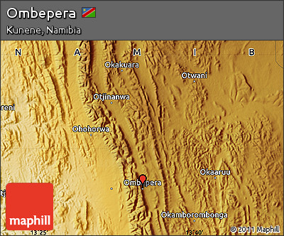 Physical Map of Ombepera