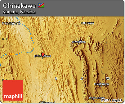 Physical Map of Ohinakawe