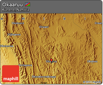 Physical Map of Okaaruu