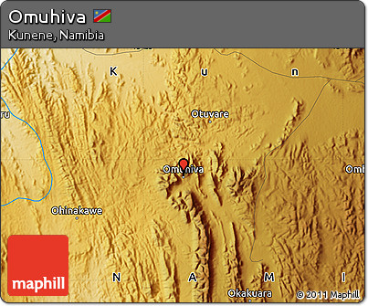 Physical Map of Omuhiva