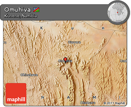 Satellite Map of Omuhiva