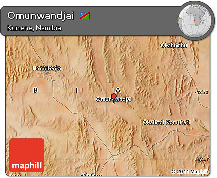Satellite Map of Omunwandjai
