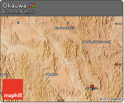 Satellite Map of Okauwa