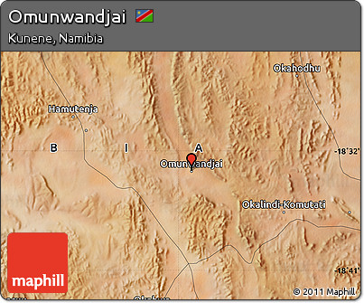 Satellite Map of Omunwandjai