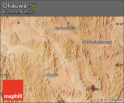Satellite Map of Okauwa