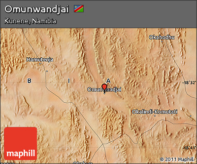 Satellite Map of Omunwandjai