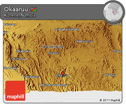 Physical Panoramic Map of Okaaruu