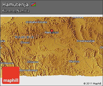 Physical Panoramic Map of Hamutenja