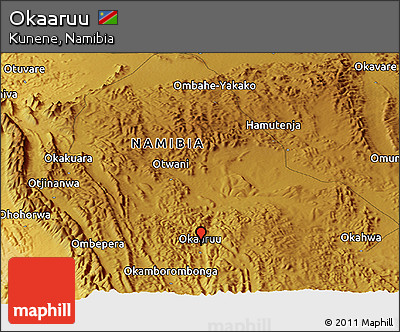 Physical Panoramic Map of Okaaruu