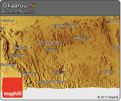 Physical Panoramic Map of Okaaruu