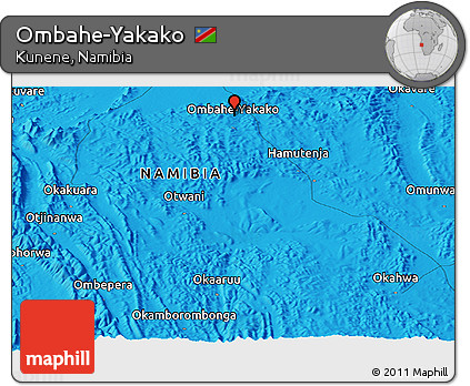Political Panoramic Map of Ombahe-Yakako