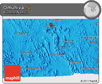 Political Panoramic Map of Omuhiva