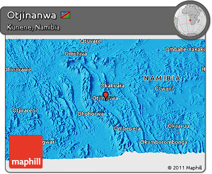 Political Panoramic Map of Otjinanwa