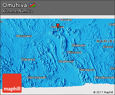 Political Panoramic Map of Omuhiva