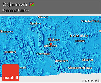 Political Panoramic Map of Otjinanwa