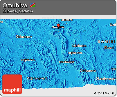 Political Panoramic Map of Omuhiva