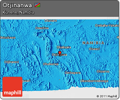 Political Panoramic Map of Otjinanwa