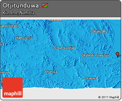 Political Panoramic Map of Otjitunduwa