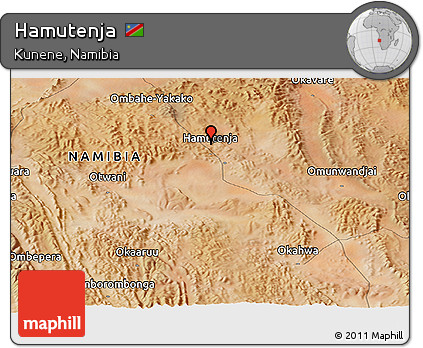 Satellite Panoramic Map of Hamutenja