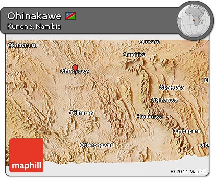 Satellite Panoramic Map of Ohinakawe