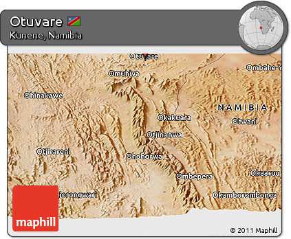 Satellite Panoramic Map of Otuvare